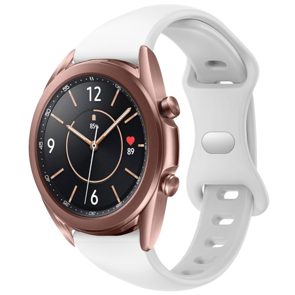 Estuyoya Correa silicona Fina Samsung Galaxy Watch 3 - 41mm Blanco