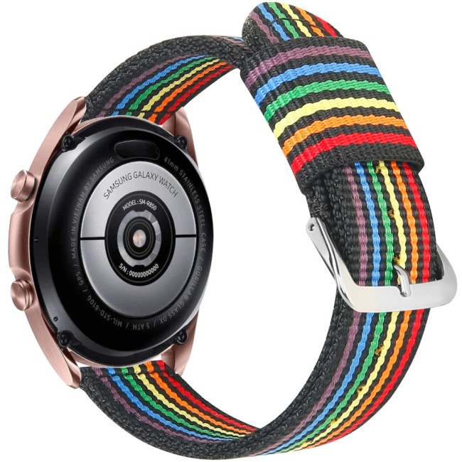 Estuyoya Correa nylon Samsung Galaxy Watch 3 - 41mm lgtbi black