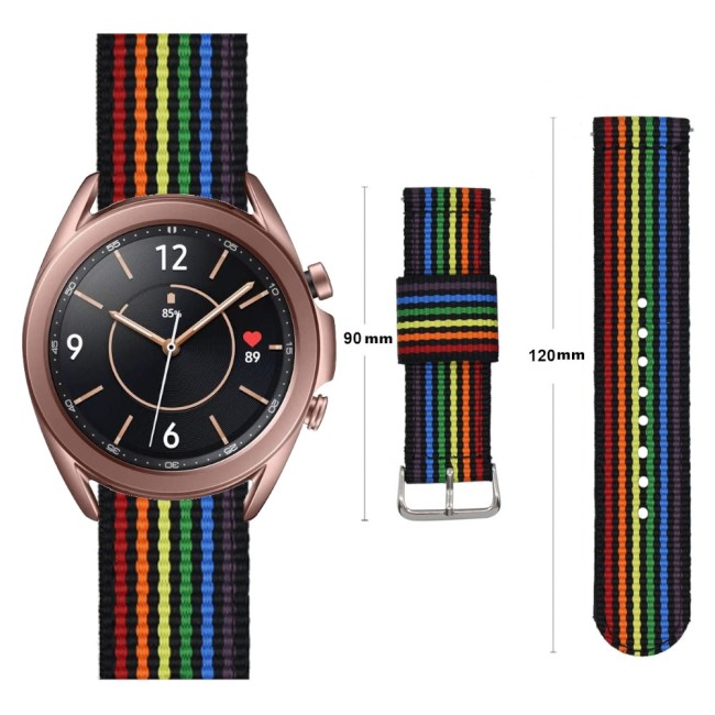 Estuyoya Correa nylon Samsung Galaxy Watch 3 - 41mm lgtbi black