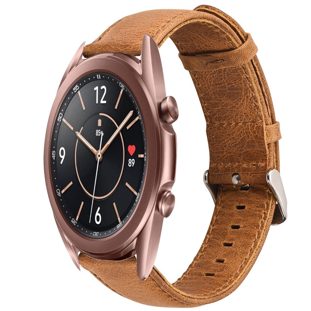 Estuyoya Correa cuero Vintage Samsung Galaxy Watch 3 - 41mm marrón camel