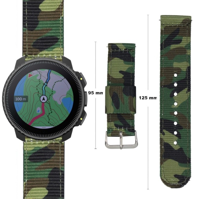 Estuyoya Correa nylon Suunto Vertical Camuflaje Verde