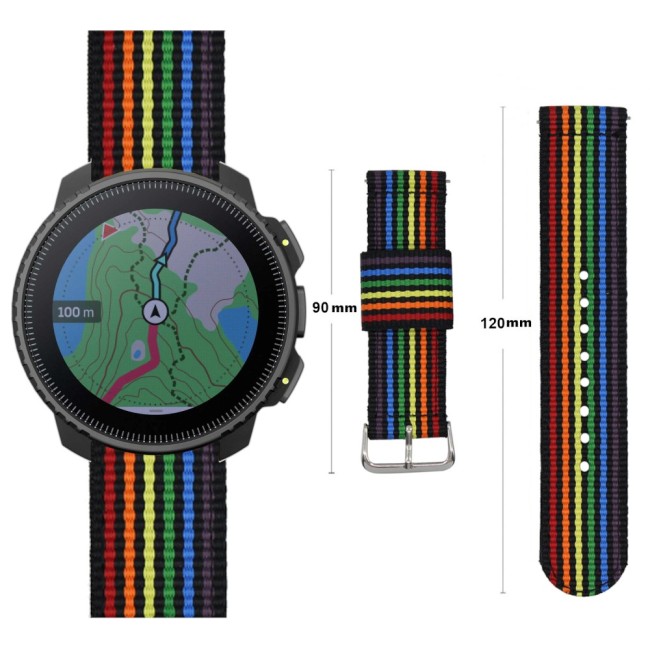 Estuyoya Correa nylon Suunto Vertical lgtbi black