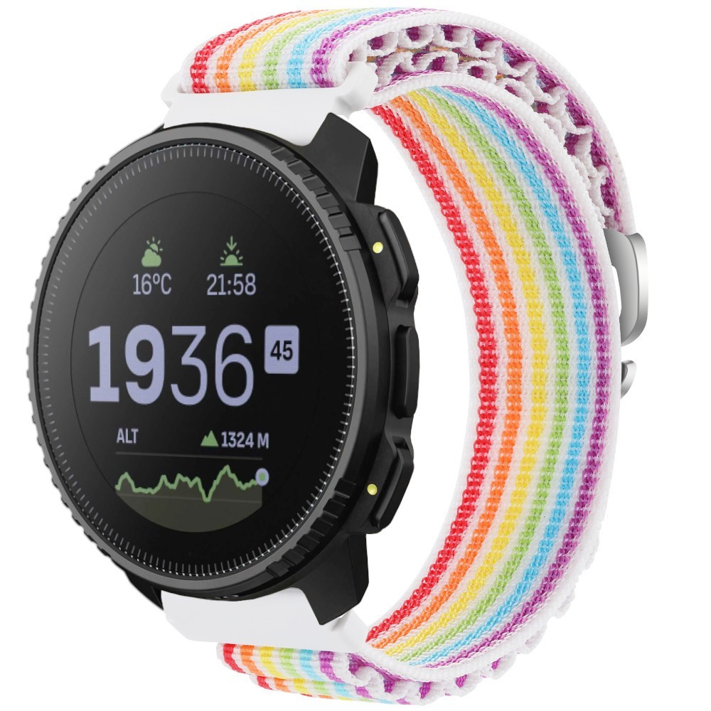 Estuyoya Correa loop nylon Suunto Vertical Rainbow White