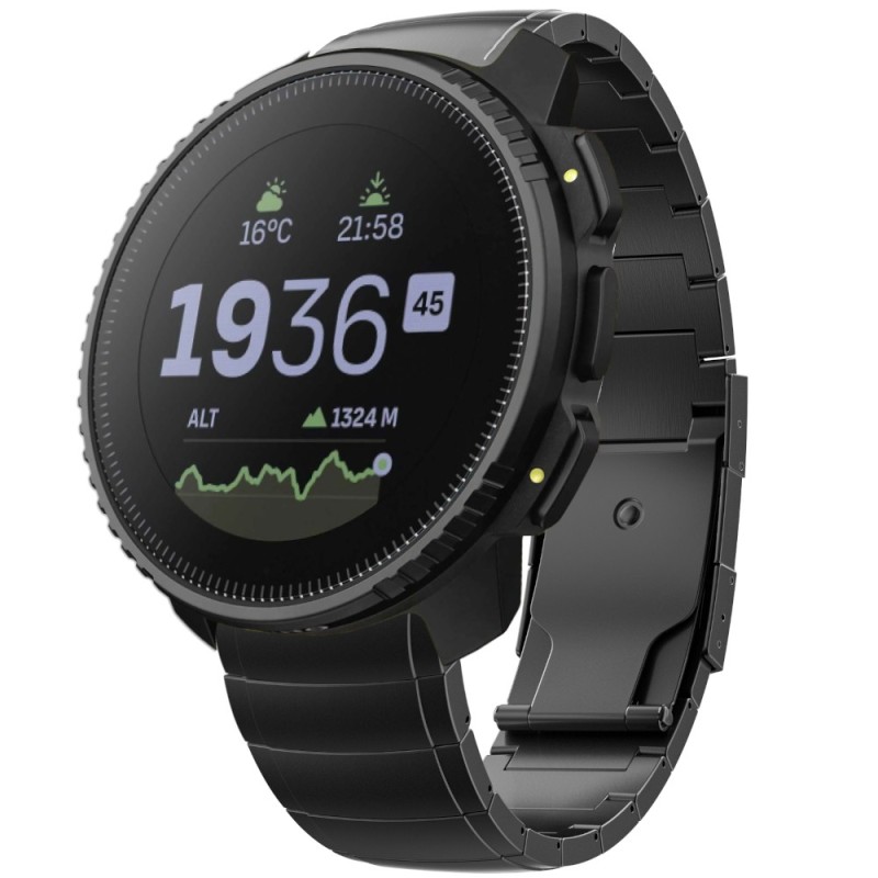 Estuyoya Correa acero Luxury Suunto Vertical negro