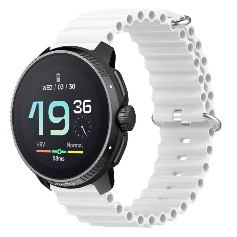 Estuyoya Correa silicona Ocean Suunto Race blanco