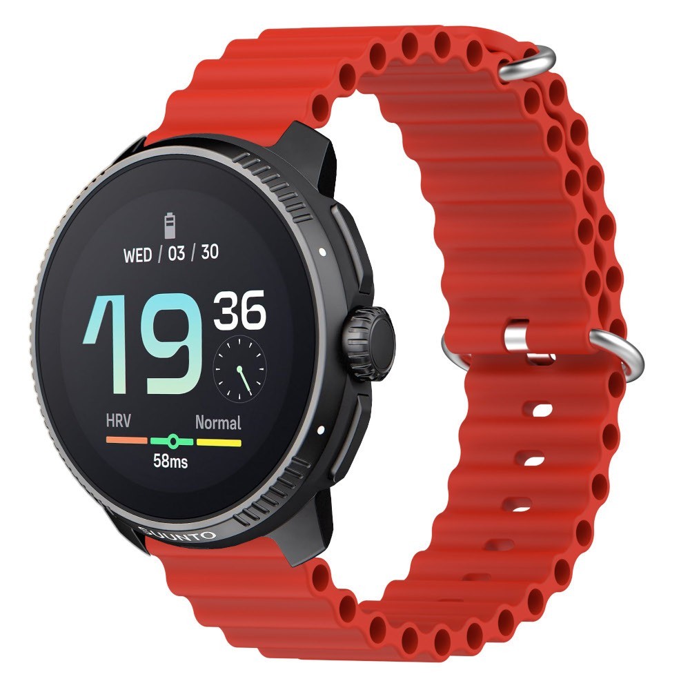 Estuyoya Correa silicona Ocean Suunto Race rojo