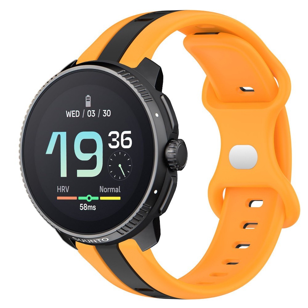 Estuyoya Correa silicona Raya Suunto Race Naranja,Negro