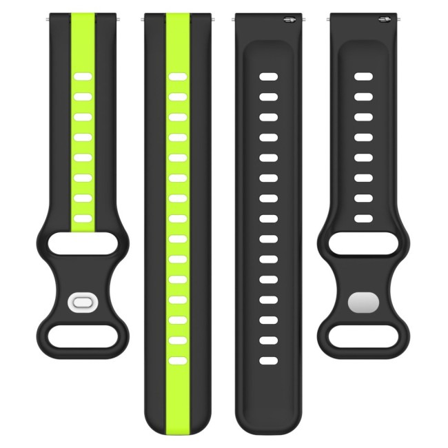 Estuyoya Correa silicona Raya Suunto Race Negro,Verde