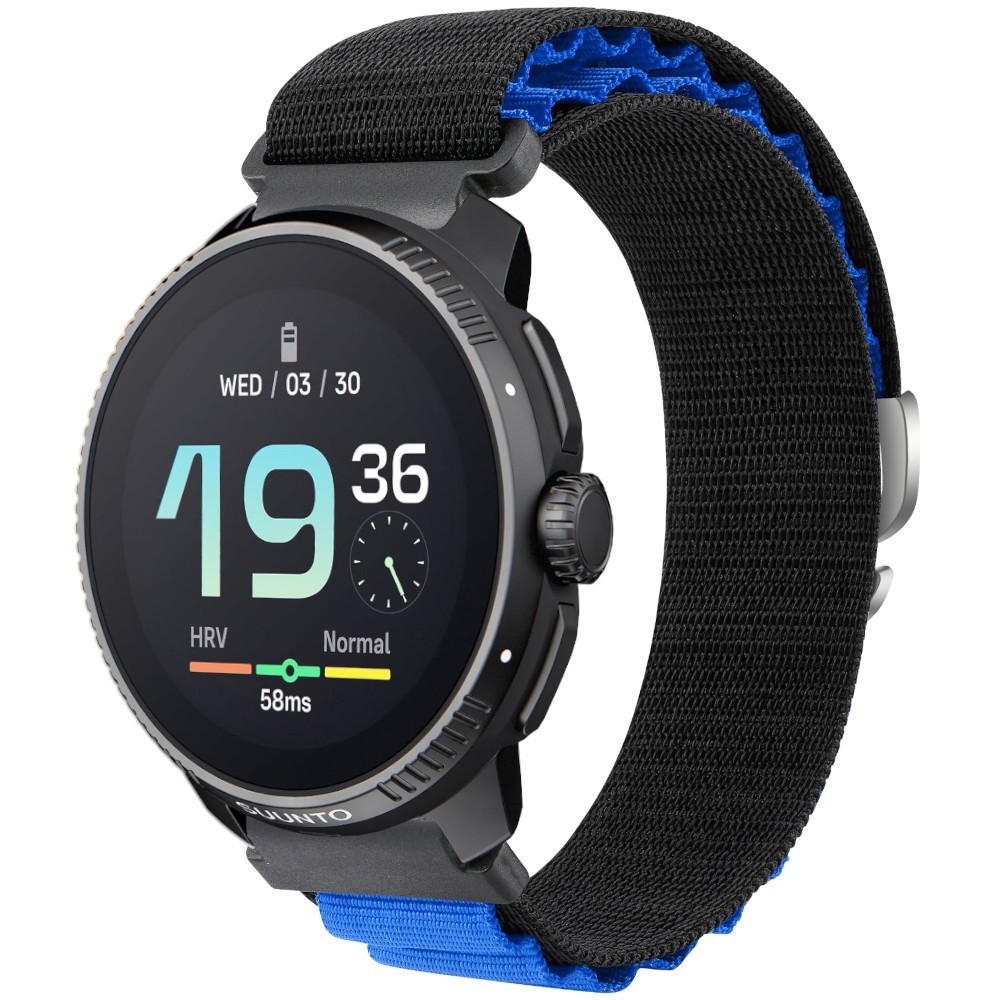 Estuyoya Correa loop nylon Suunto Race Negro,Azul