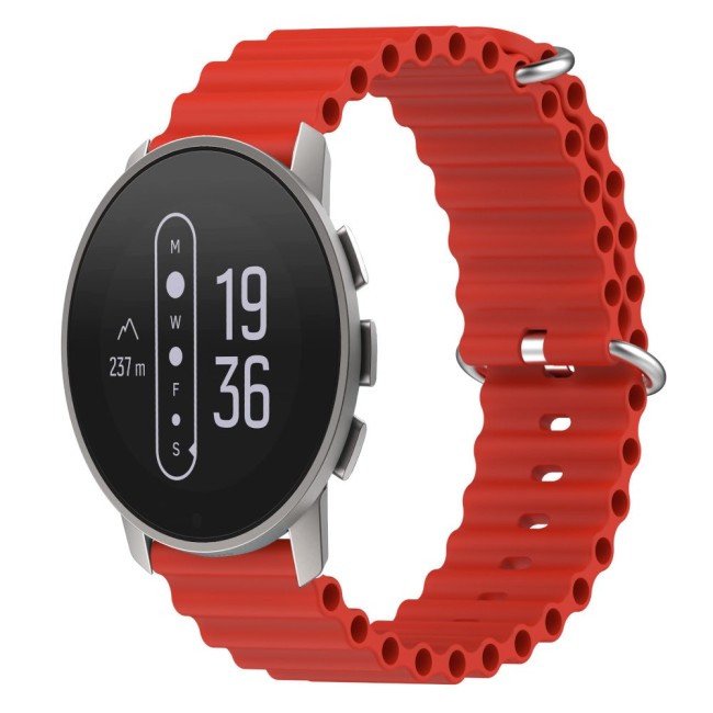 Estuyoya Correa silicona Ocean Suunto 9 Peak Pro rojo