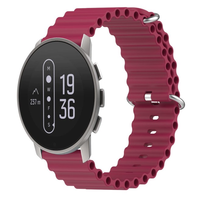 Estuyoya Correa silicona Ocean Suunto 9 Peak Pro rojo vino