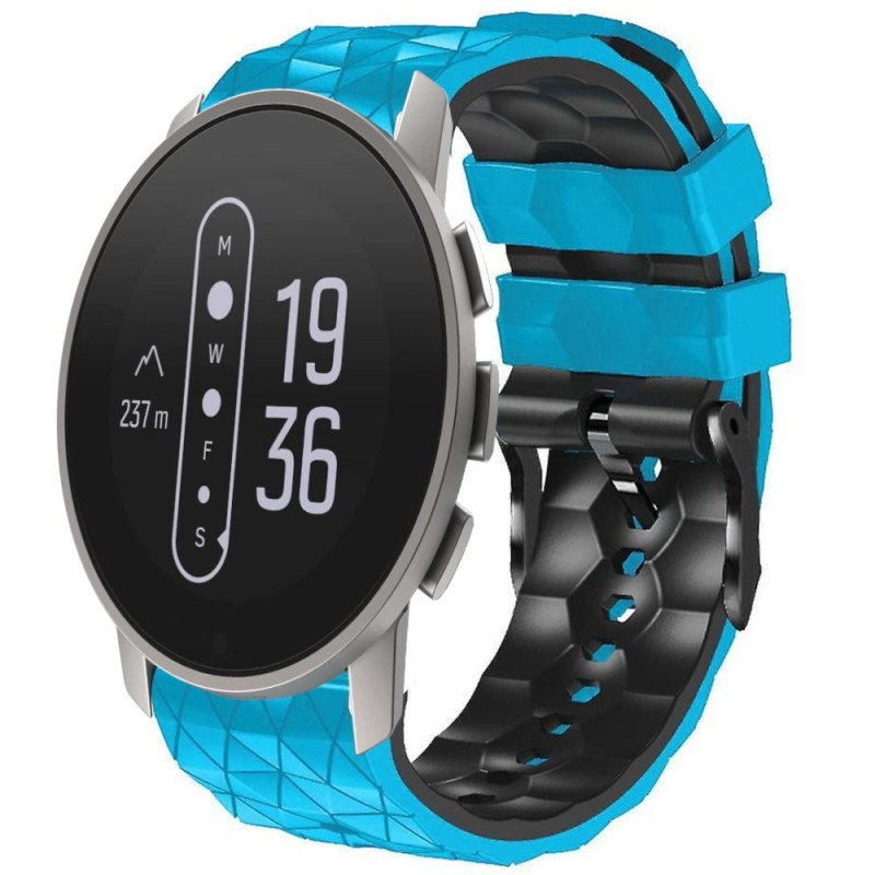 Estuyoya Correa silicona Geometric Suunto 9 Peak Pro Azul,Negro