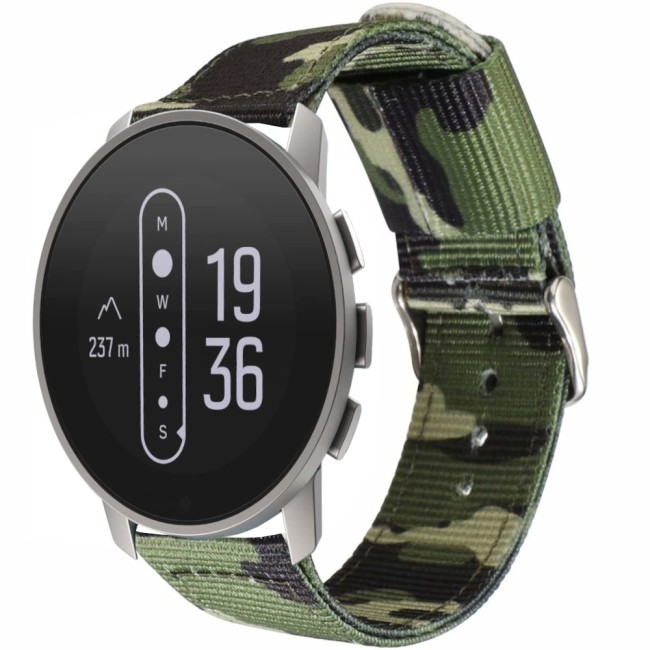 Estuyoya Correa nylon Suunto 9 Peak Pro Camuflaje Verde