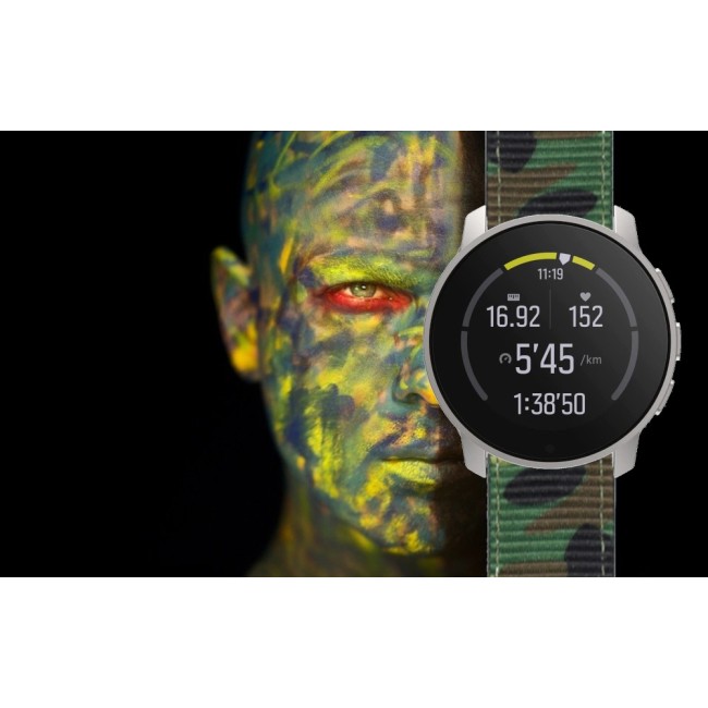 Estuyoya Correa nylon Suunto 9 Peak Pro Camuflaje Verde