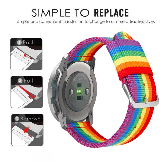 Estuyoya Correa nylon Suunto 9 Peak Pro lgtbi