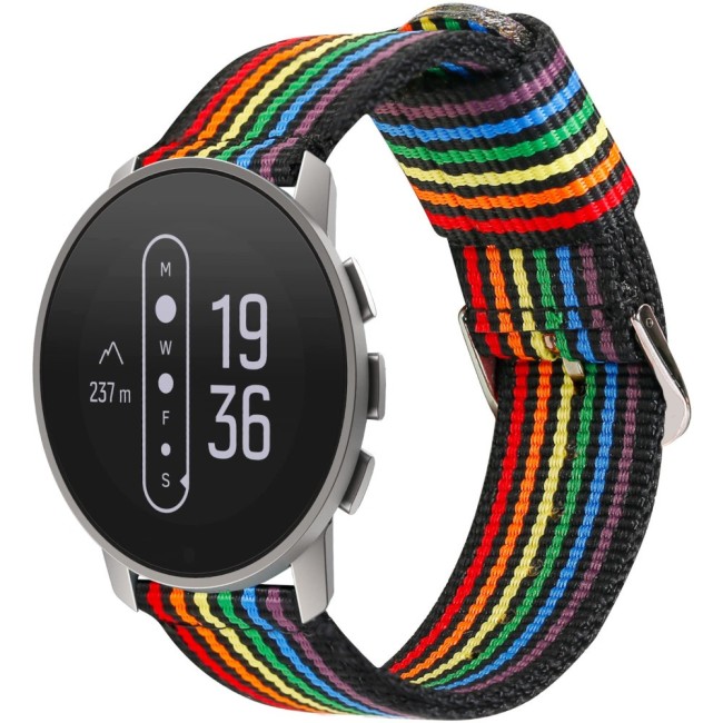 Estuyoya Correa nylon Suunto 9 Peak Pro lgtbi black