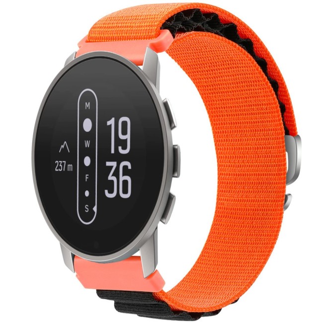 Estuyoya Correa loop nylon Suunto 9 Peak Pro Naranja,Negro