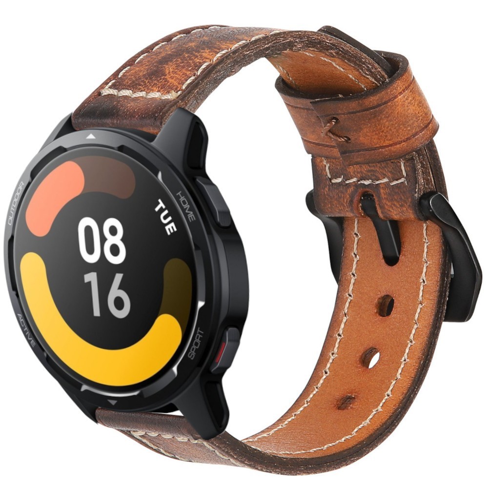 Estuyoya Correa cuero Xiaomi Watch S1 (Active) hecha a mano marrón