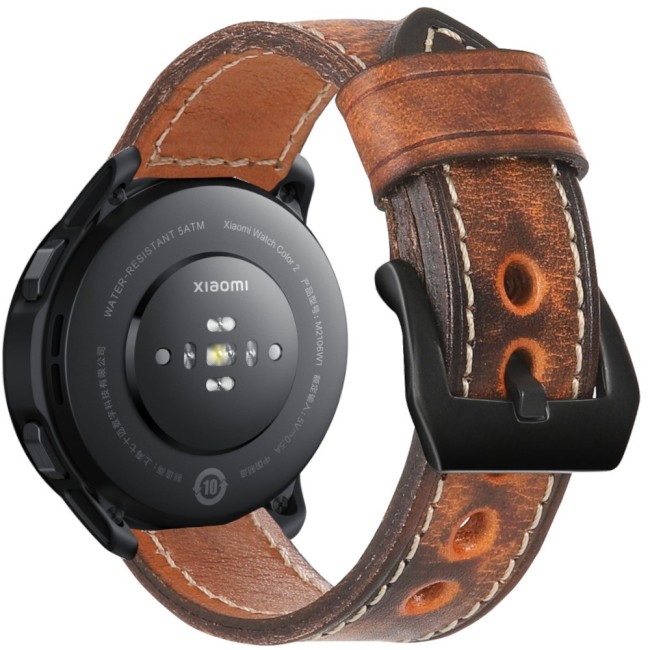 Estuyoya Correa cuero Xiaomi Watch S1 (Active) hecha a mano marrón