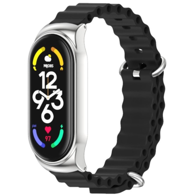 Estuyoya Correa silicona Ocean Xiaomi Mi Band 8 negro