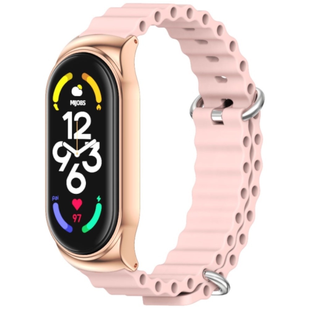 Estuyoya Correa silicona Ocean Xiaomi Mi Band 8 rosa