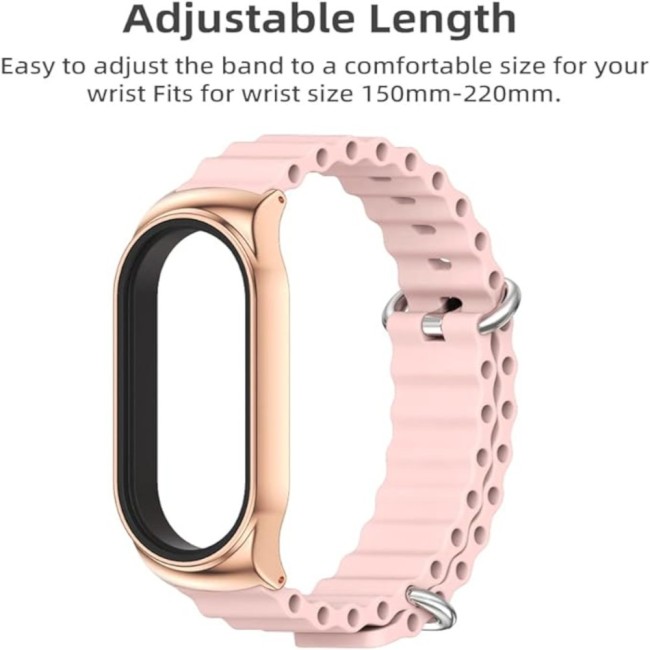 Estuyoya Correa silicona Ocean Xiaomi Mi Band 8 rosa