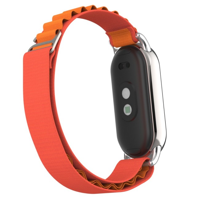 Estuyoya Correa loop nylon Xiaomi Mi Band 8 Naranja