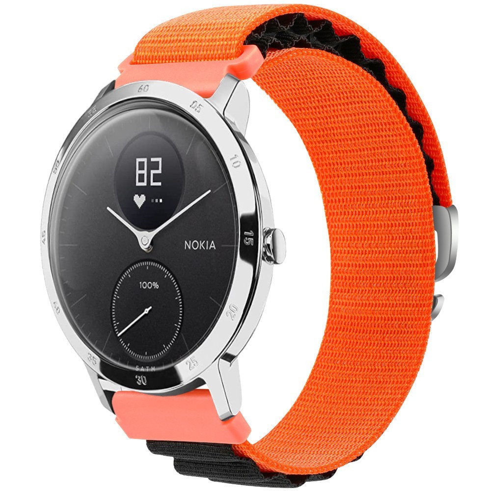 Estuyoya Correa loop nylon Withings Scanwatch 2 - 42mm Naranja,Negro