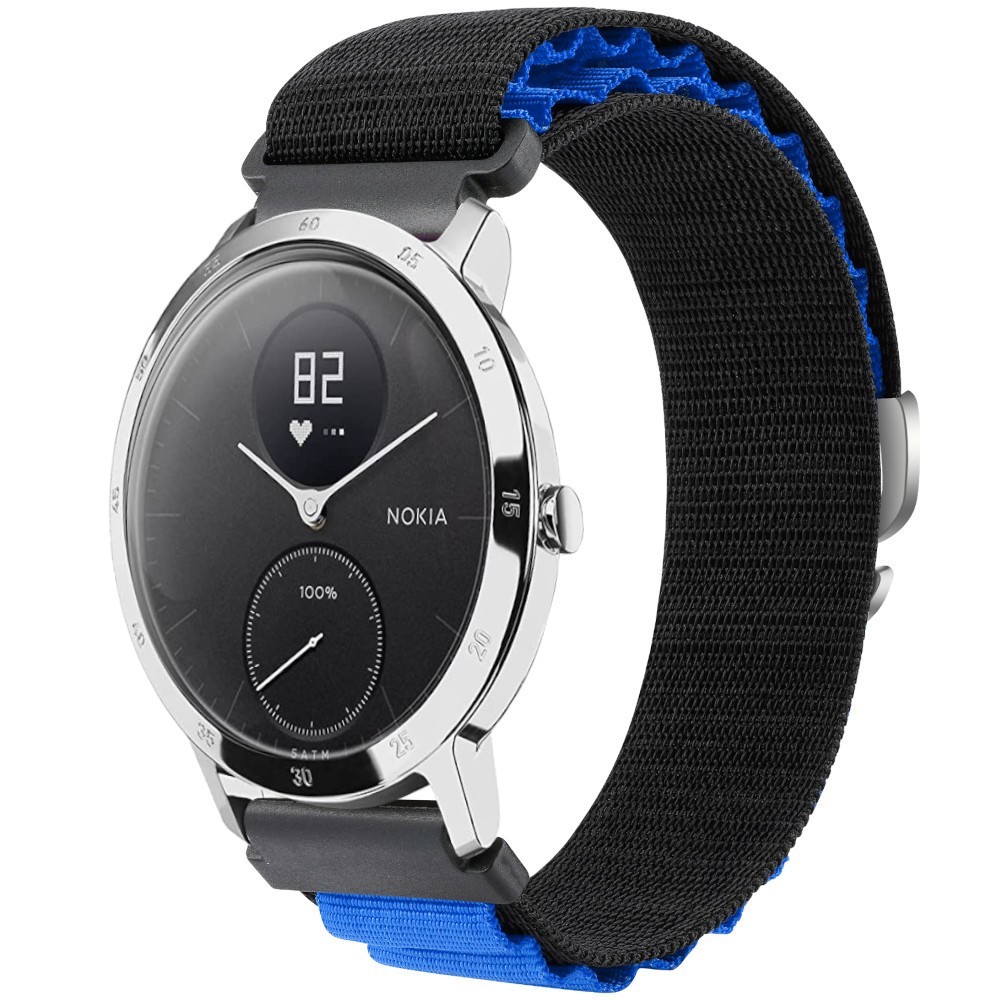 Estuyoya Correa loop nylon Withings Scanwatch 2 - 42mm Negro,Azul