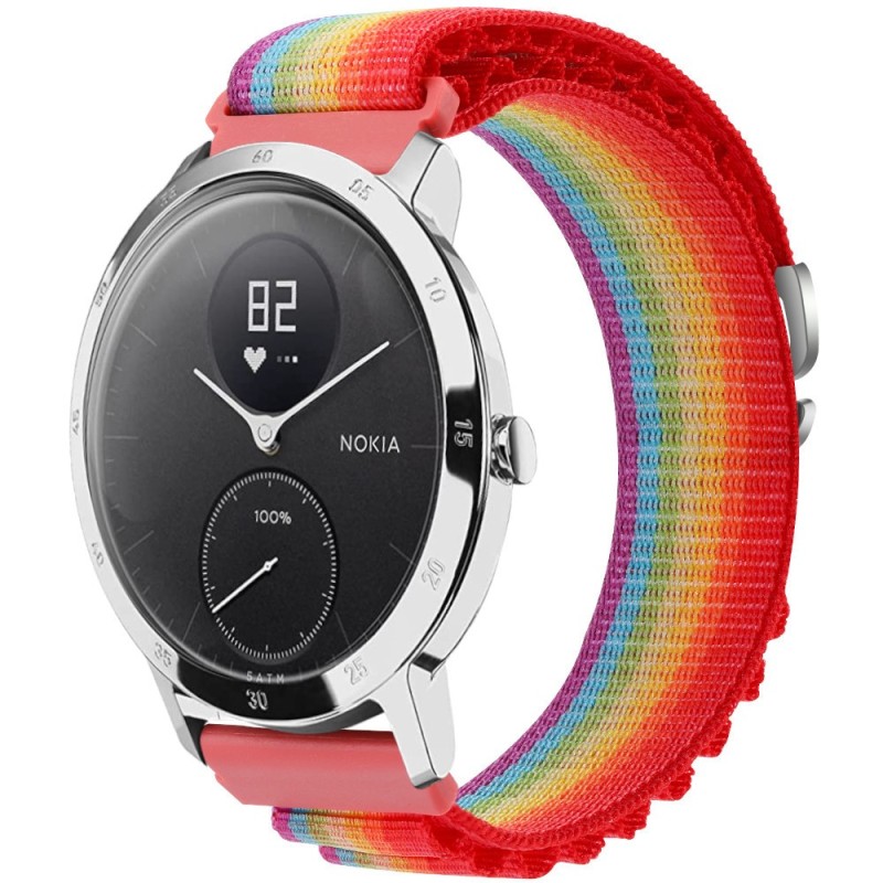 Estuyoya Correa loop nylon Withings Scanwatch 2 - 42mm Rainbow