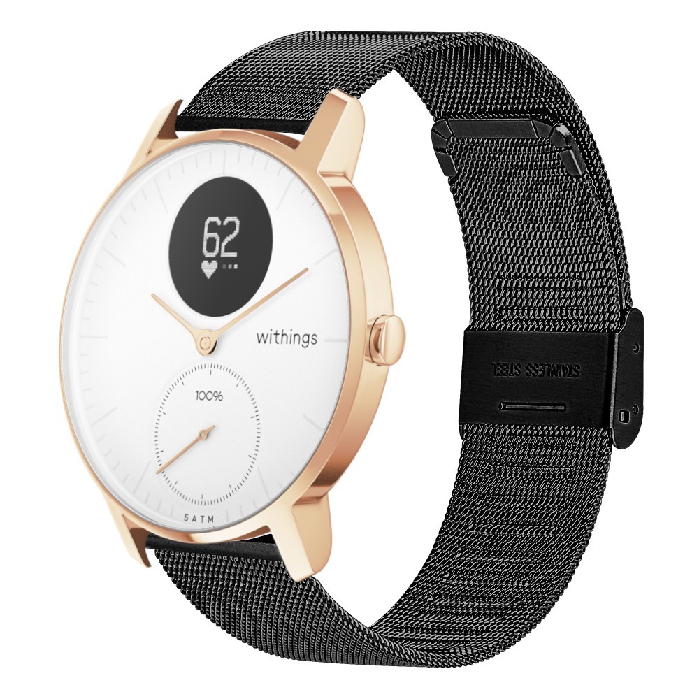 Estuyoya Correa Milanesa Withings Steel HR - 36mm negro