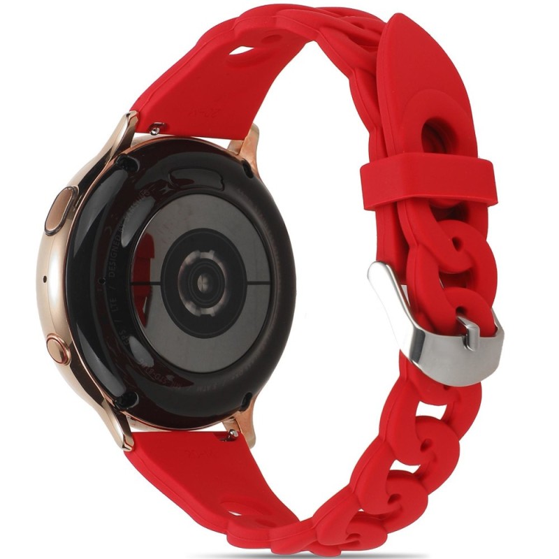 Estuyoya Correa silicona Diseño Cadena Huawei Watch GT 3 Pro - 46mm Rojo