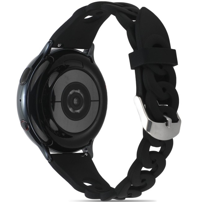 Estuyoya Correa silicona Diseño Cadena Huawei Watch GT 3 - 42mm Negro