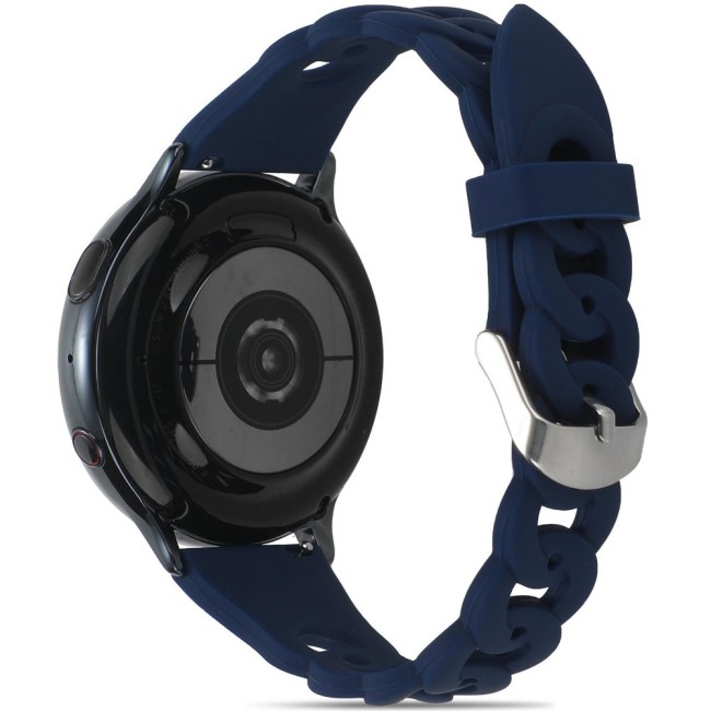 Estuyoya Correa silicona Diseño Cadena Garmin Forerunner 255 Azul Oscuro