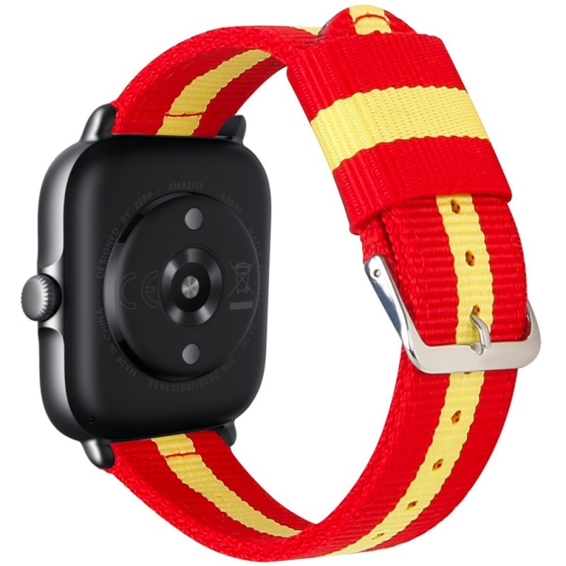 Estuyoya Correa nylon Amazfit Active 42mm España rojigualda