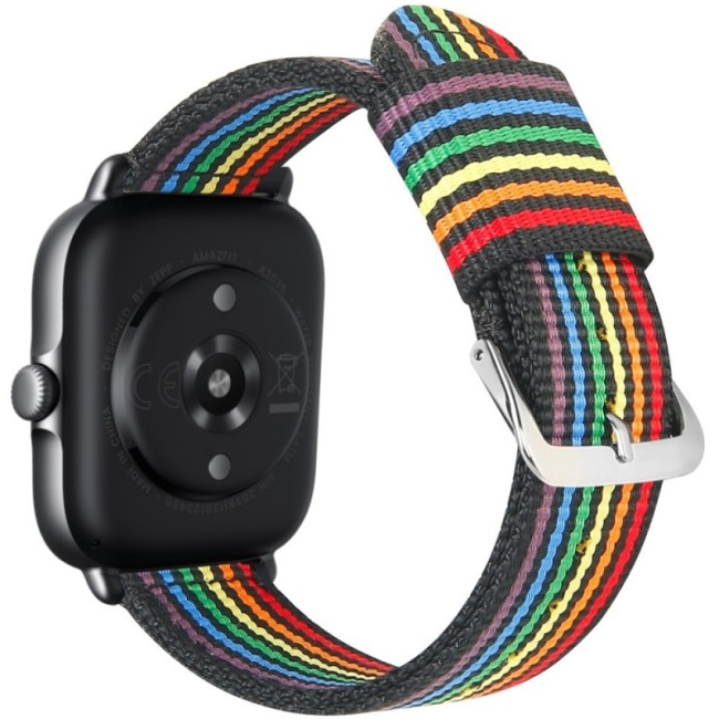 Estuyoya Correa nylon Amazfit Active 42mm lgtbi black