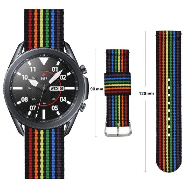 Estuyoya Correa nylon Amazfit T-Rex 3 lgtbi black