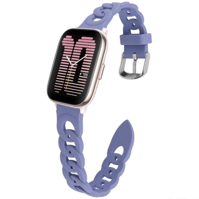 Estuyoya Correa silicona Diseño Cadena Amazfit Active 42mm Violeta