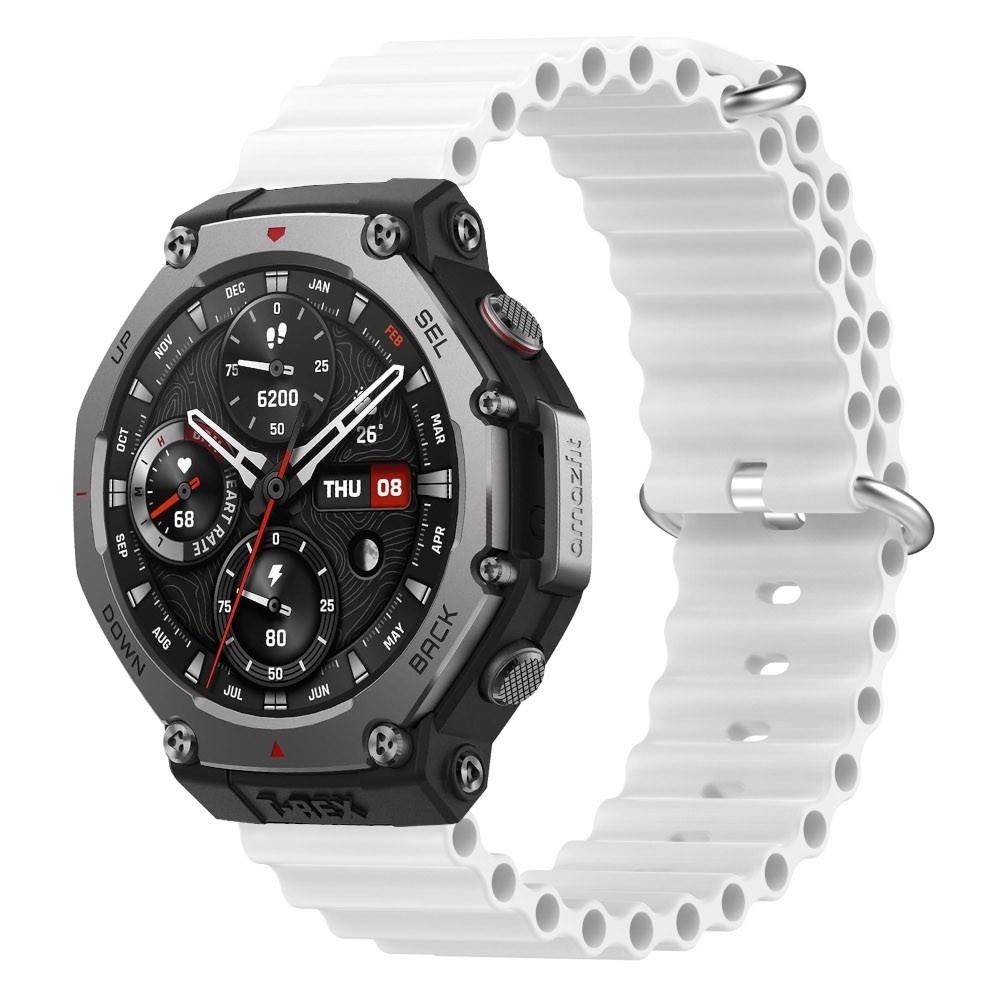 Estuyoya Correa silicona Ocean Amazfit T-Rex 3 blanco