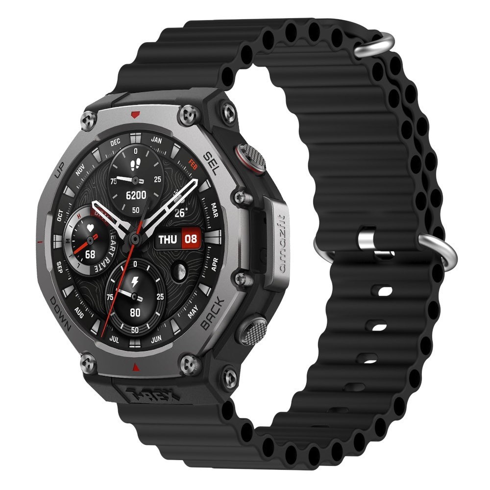 Estuyoya Correa silicona Ocean Amazfit T-Rex 3 negro