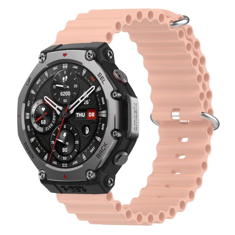 Estuyoya Correa silicona Ocean Amazfit T-Rex 3 rosa