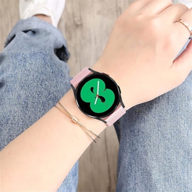 Estuyoya Correa cuero Bucle Amazfit Active 42mm rosa