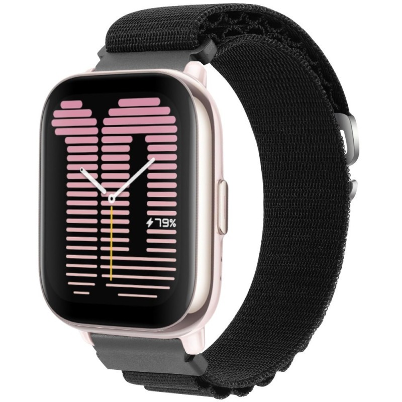 Estuyoya Correa loop nylon Amazfit Active 42mm Negro