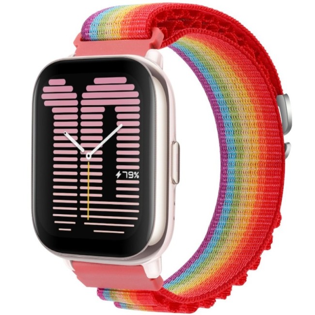 Estuyoya Correa loop nylon Amazfit Active 42mm Rainbow