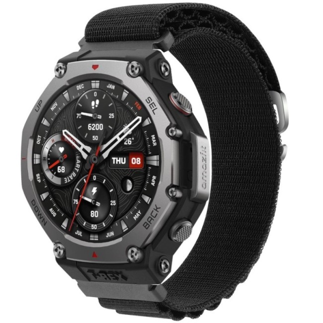 Estuyoya Correa loop nylon Amazfit T-Rex 3 Negro