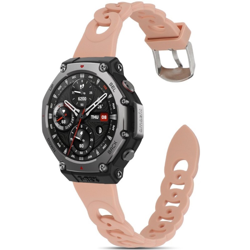 Estuyoya Correa silicona Diseño Cadena Amazfit T-Rex 3 Rosa