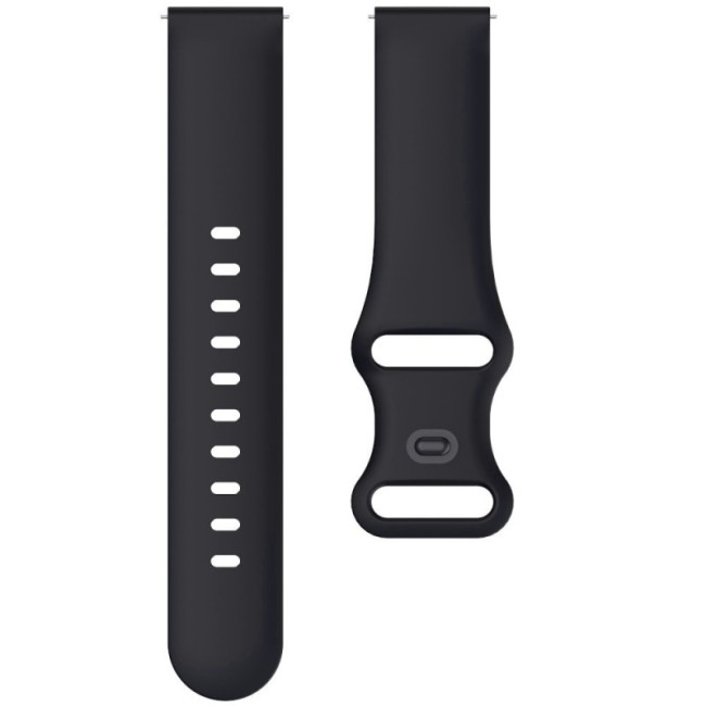 Estuyoya Correa silicona Doble Cierre Amazfit Active 42mm Negro