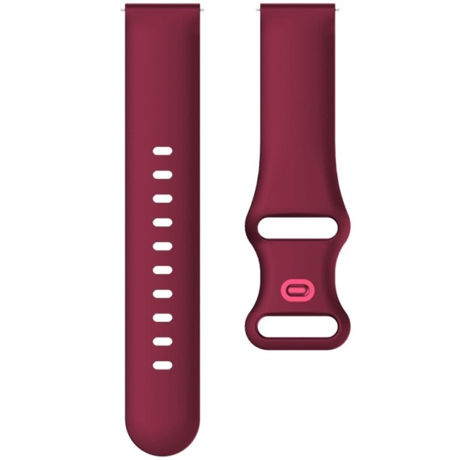 Estuyoya Correa silicona Doble Cierre Amazfit Active 42mm Rojo Vino