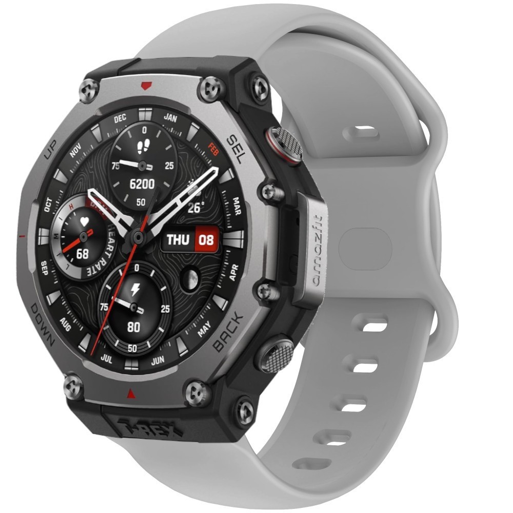 Estuyoya Correa silicona Doble Cierre Amazfit T-Rex 3 Gris