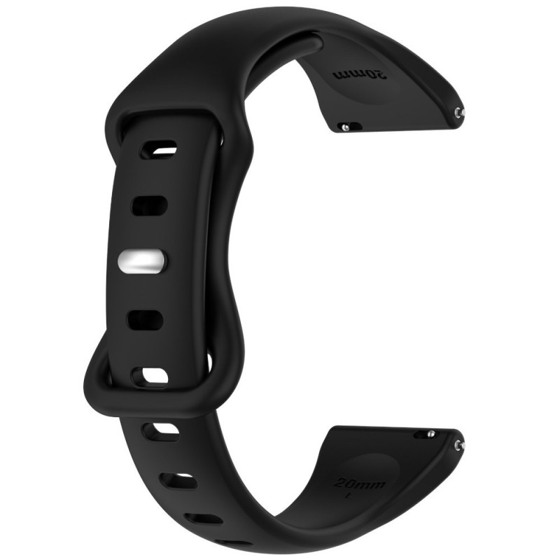 Estuyoya Correa silicona Fina Amazfit Active 42mm Negro